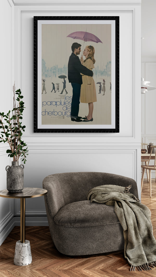 "The Umbrellas of Cherbourg", Original Release Japanese Movie Poster 1964, B2 Size (51 cm x 73 cm) E5