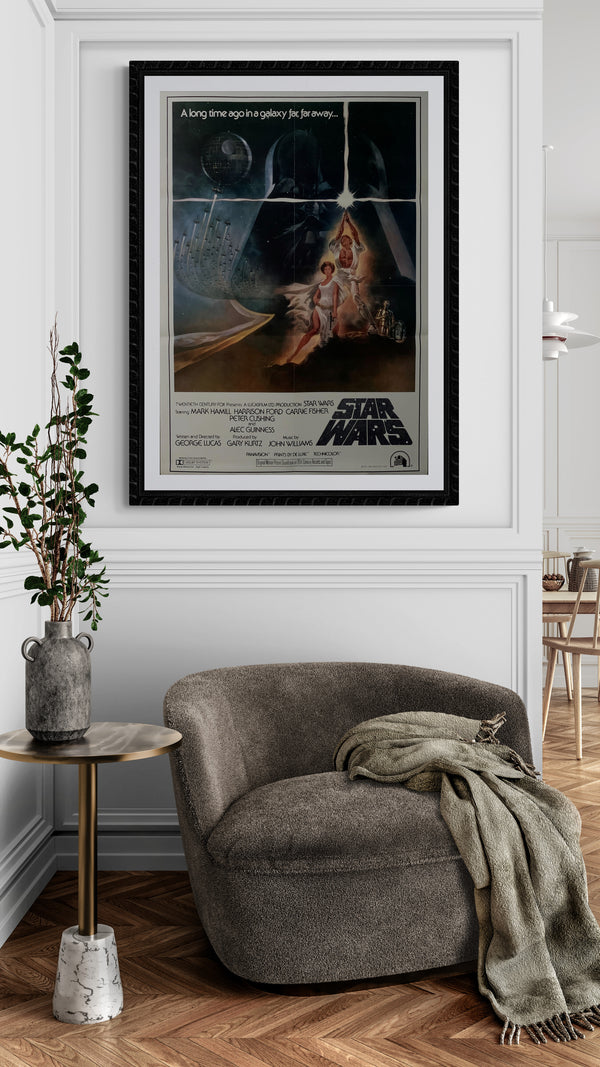"Star Wars: A New Hope", Original Re-Release Japanese Movie Soundtrack Poster 1982, B2 Size (51 x 73cm) E120