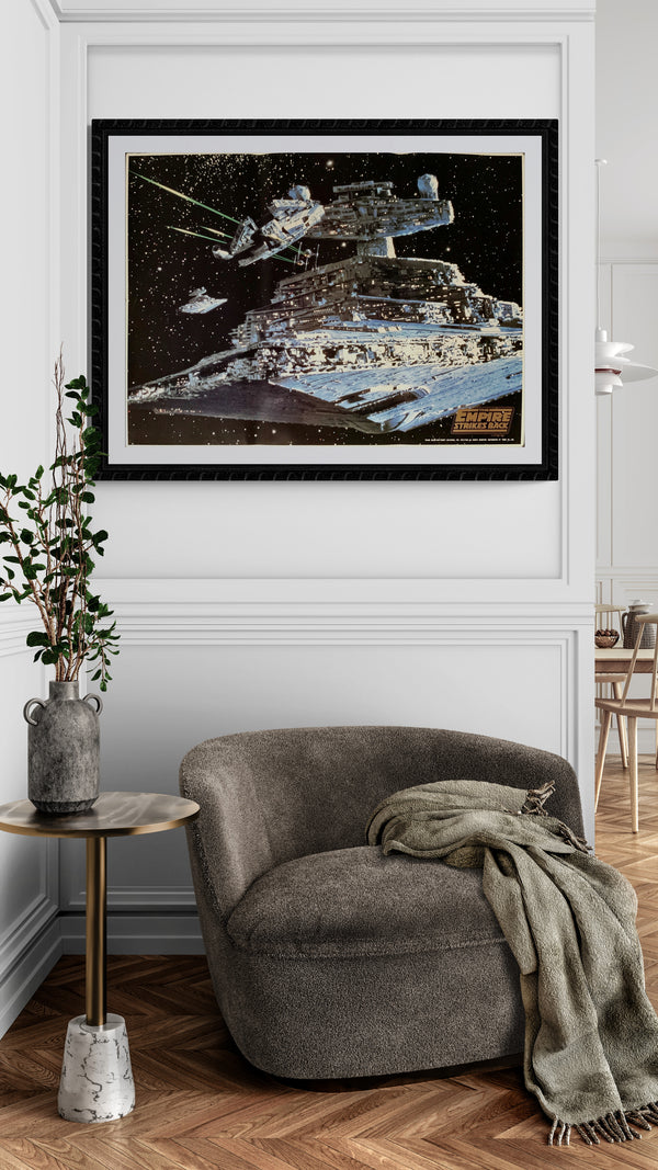 "Empire Strikes Back", Original Release Japanese Movie Promotional Poster, Rare, 1980 Size ((21" X 29") E125