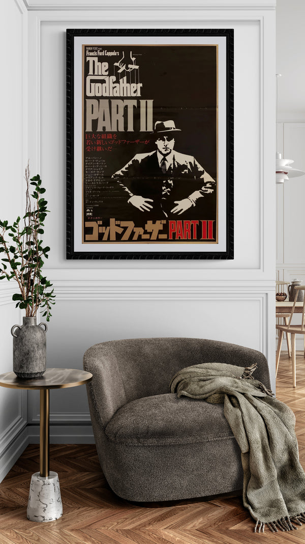 "The Godfather 2", Original Release Japanese Movie Poster 1975, B2 Size (51 x 73cm) F40