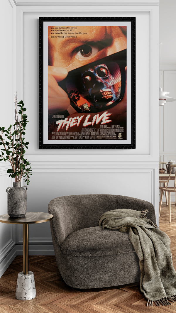 "They Live", Original Release Japanese Movie Poster 1988, B2 Size (51 x 73cm) F73