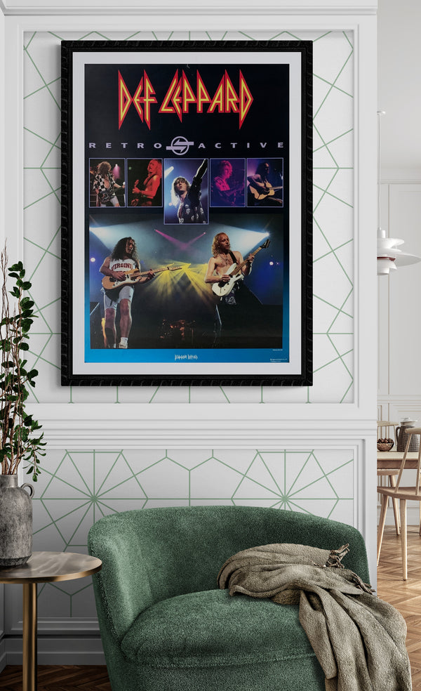 "Def Leppard: Retro Active", Original Release Japanese Music Poster 1993, B2 Size (51 x 73cm) A250