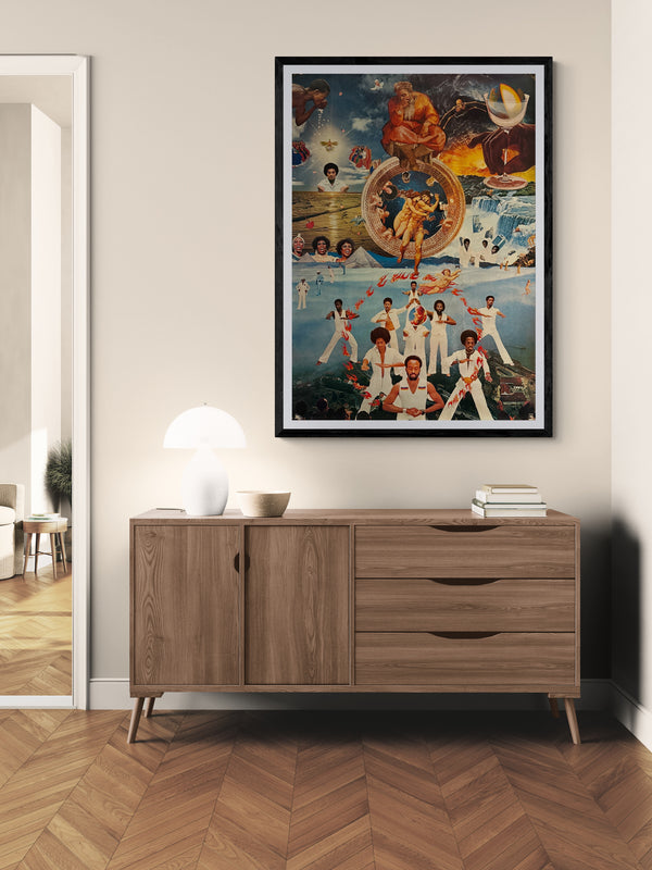 “TADANORI YOKOO – EARTH, WIND AND FIRE 1976”, Japanese Contemporary Art Poster, Original Offset 1976, Ultra‑Rare, B1 Size (c. 73 × 101 cm)