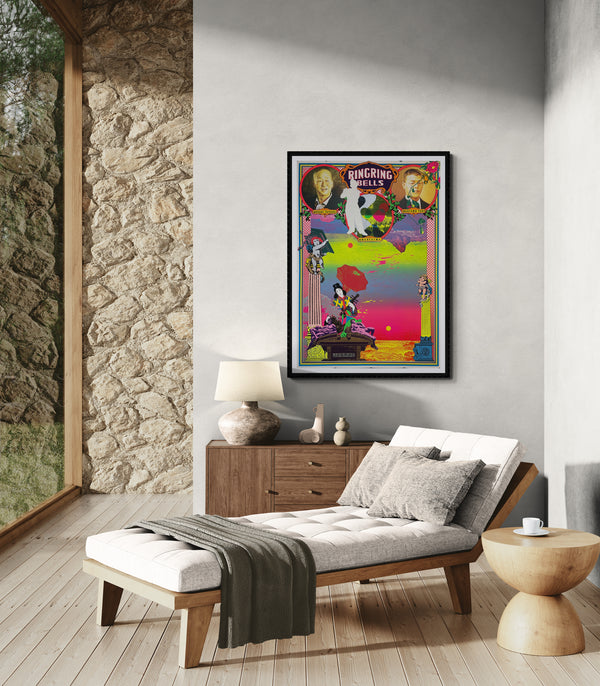 "TADANORI YOKOO - JASRAC", Japanese Contemporary Art Poster, Original Hand Signed Limited Edition Silk Screen 1994, Ultra Rare, Size (c.73 x 103cm)