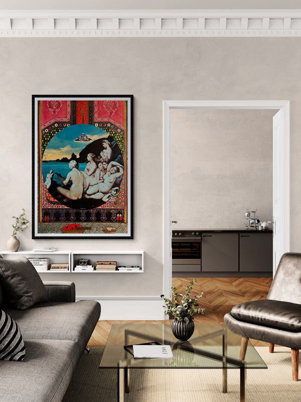 "TADANORI YOKOO - Takeda Cosmetics for Men 1974", Japanese Contemporary Art Poster, Original Offset 1974, Ultra Rare, Size (c.73 x 103cm)