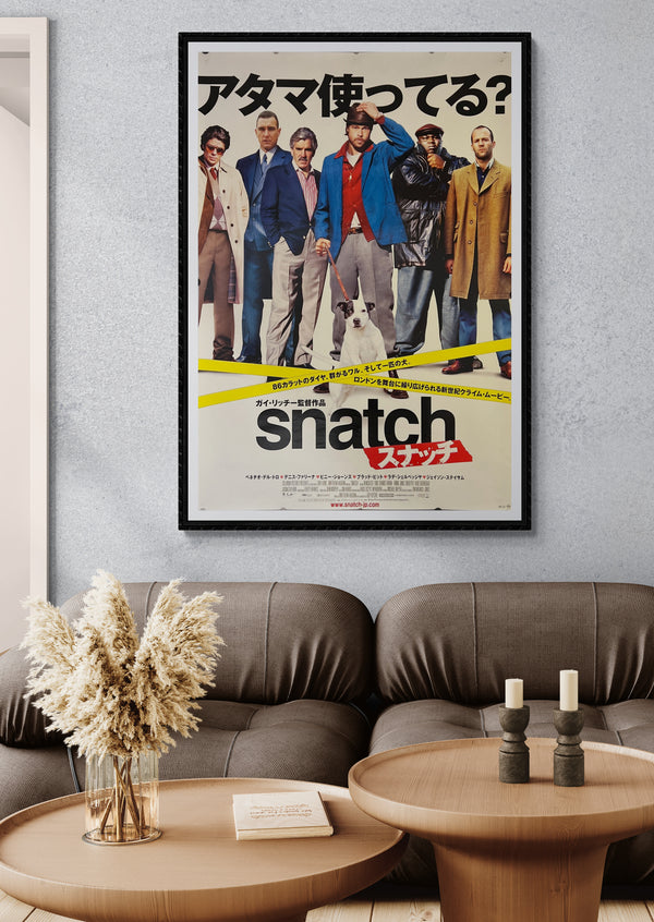 "Snatch", Original Release Japanese Movie Poster 2000, B1 Size (71 x 103cm)