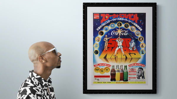 “Star Wars x Coca-Cola”, Original Japanese Poster 1978, Ultra Rare Coca-Cola Tie-In, B3 Size (36 x 51 cm)