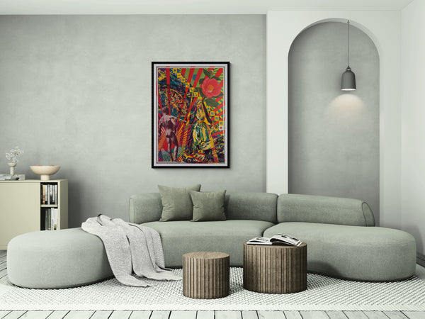 "TADANORI YOKOO - 1st Nagoya Theatrical Play Festival", Japanese Contemporary Art Poster, Original Offset 1989, Ultra Rare, B1 Size (c.73 x 103cm)