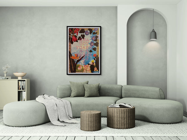 "TADANORI YOKOO - ARE YOU READY FOR FRESH AIR? – VITAR", Japanese Contemporary Art Poster, Original Offset 1989, Ultra Rare, B1 Size (c.73 x 103cm)