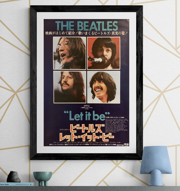 "The Beatles: Let It Be", Original Release Japanese Movie Poster 1970, B2 Size (51 x 73cm) F248