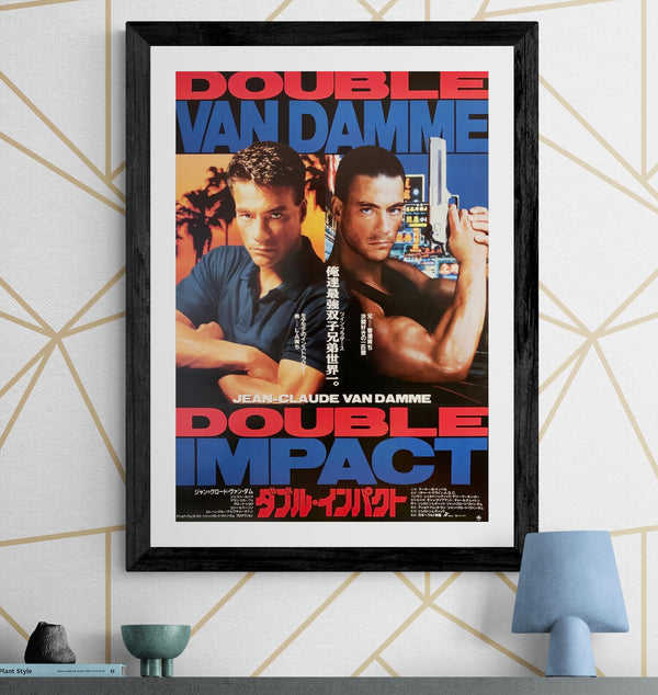 "Double Impact", Original Release Japanese Movie Poster 1991, B2 Size (51 x 73cm) G245