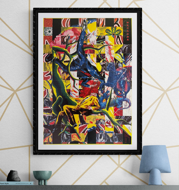 "TADANORI YOKOO - Nishinomiya Otani Memorial Art Museum", Japanese Contemporary Art Poster, Offset, Original Release 1990, B2 Size (51 x 73cm)