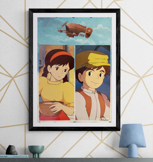 “Laputa: Castle in the Sky”, Original Japanese Promotional Poster 1986, B2 Size (51 × 73 cm) N84