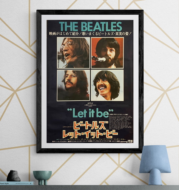 "The Beatles: Let It Be", Original Release Japanese Movie Poster 1970, B2 Size (51 x 73cm) G94