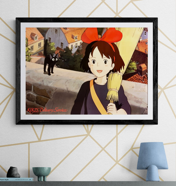 "Kiki's Delivery Service", Original Release Japanese Movie Promotion Poster 1989, B2 Size (51 x 73cm) N121