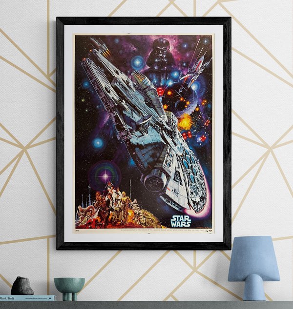 "Star Wars: Episode IV - A New Hope", Original Re-Release Japanese Movie Poster 1982, B2 Size (51 x 73cm) F140
