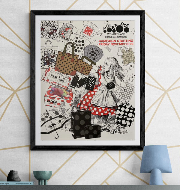"Comme des Garçons – Polka Dot Wonderland", Original Japanese Promotional Poster 2013, 55 × 69 cm N141