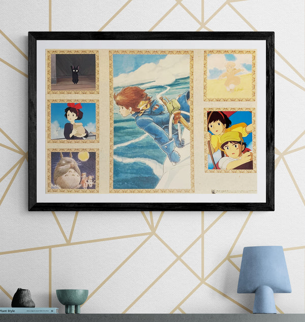"Studio Ghibli – Animage Record Promotional Poster" (スタジオジブリ アニメージュレコード), Original Japanese Promotional Poster 1990, B2 Size (51 × 73 cm) N219
