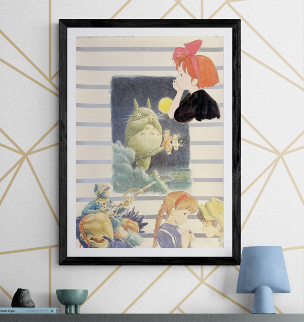 "Studio Ghibli – Tokuma Promotional Poster" (スタジオジブリ 徳間プロモーション), Original Japanese Promotional Poster 1990, B2 Size (51 × 73 cm) N220