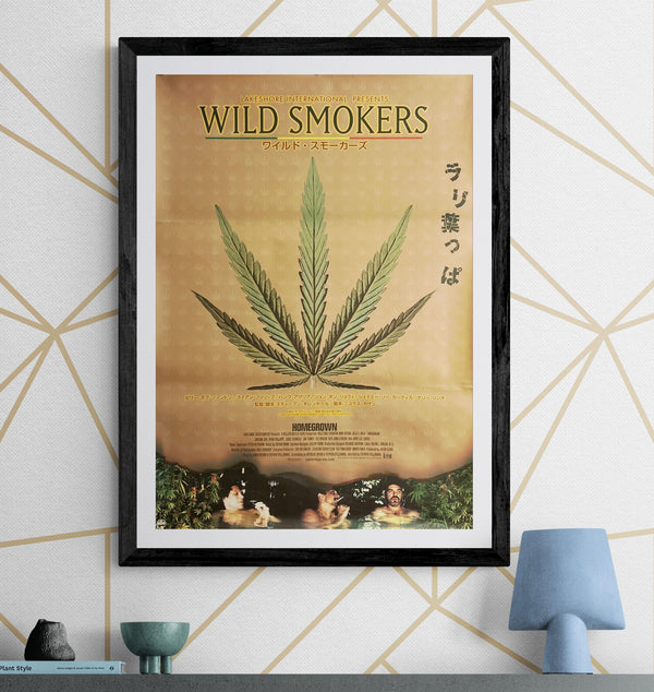 “Wild Smokers” (ワイルド・スモーカーズ / Homegrown), Original Release Japanese Movie Poster 1998, B2 Size (51 × 73 cm) O36