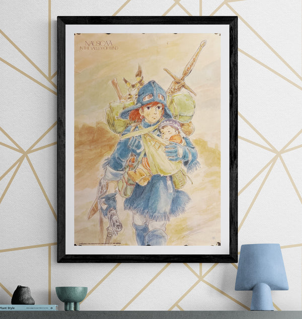 “Nausicaä of the Valley of the Wind” (風の谷のナウシカ), Original Japanese Promotional Poster 1987, MOVIC/Tokuma Shoten Issue, B2 Size (51 × 73 cm) O160