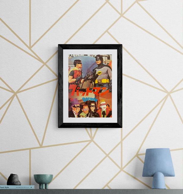 "Batman", Original Release Japanese Movie Pamphlet-Poster 1966, Ultra Rare, A4 Size (c. 21 x 30 cm) O336