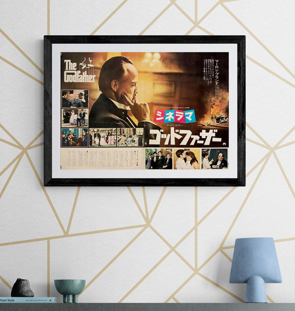 "The Godfather" (ゴッドファーザー), Original Japanese First-Release Movie Poster 1972, B3 Size (36 × 51 cm) O374