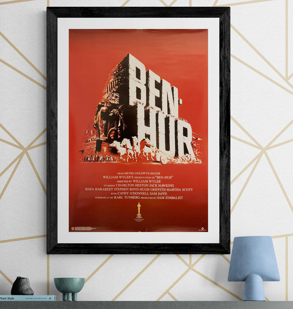 "Ben Hur", Original Video Release Japanese Movie Poster 1990s, B2 Size (51 x 73cm) F170