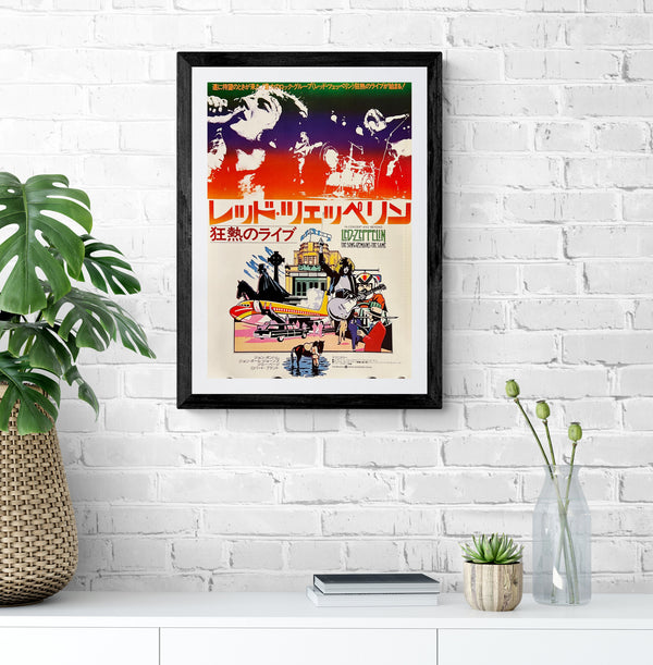 "Led Zeppelin: The Song Remains the Same", Original Release Japanese Movie Poster 1976, B3 Size (36 x 51cm) N123