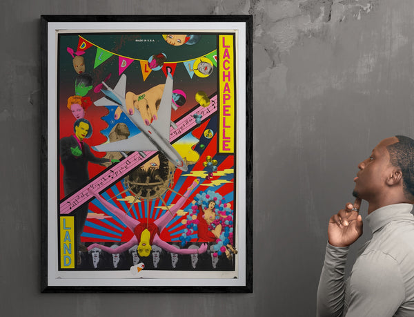 "TADANORI YOKOO - LaChapelle Land, Photographs by David LaChapelle (Style B)", Japanese Contemporary Art Poster, Original Silk Screen 1997, SIGNED, Ultra Rare, Size (c.73 x 98 cm) A