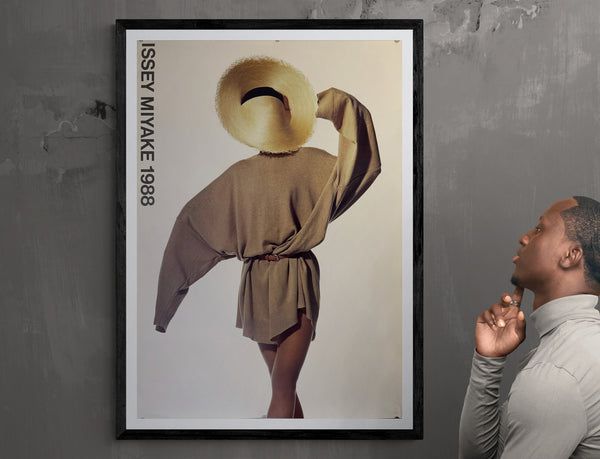 "Irving Penn × Issey Miyake (1988) - Tan Outfit Poster", Japanese Contemporary Art Poster, Original Offset 1988, Ultra Rare, Size (c.102 x 72 cm)