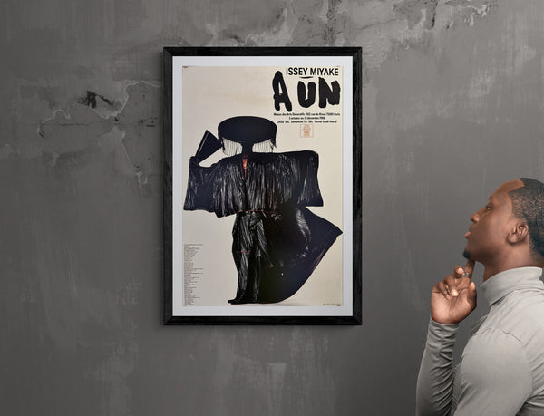 "Irving Penn × Issey Miyake (1988) - AUN poster", Japanese Contemporary Art Poster, Original Offset 1988, Ultra Rare, Size (c.60 x 40 cm)