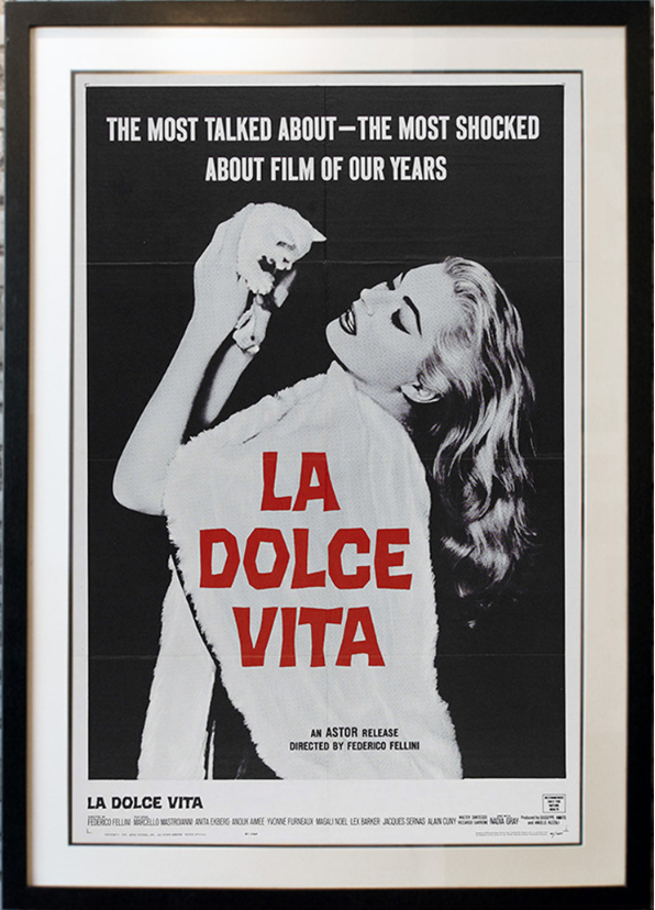 "La Dolce Vita" Original Release (1960) - USA ORIGINAL VINTAGE POSTER