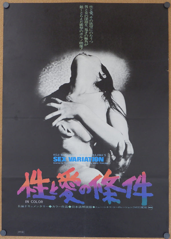 "Sex Variation", Original Release Japanese Movie Poster 1972, B2 Size