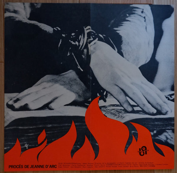 "The Trail of Joan of Arc (Proces de Jeanne D`Arc)", Original Release Japanese Movie Pamphlet-Poster 1962, C. 35 x 35cm