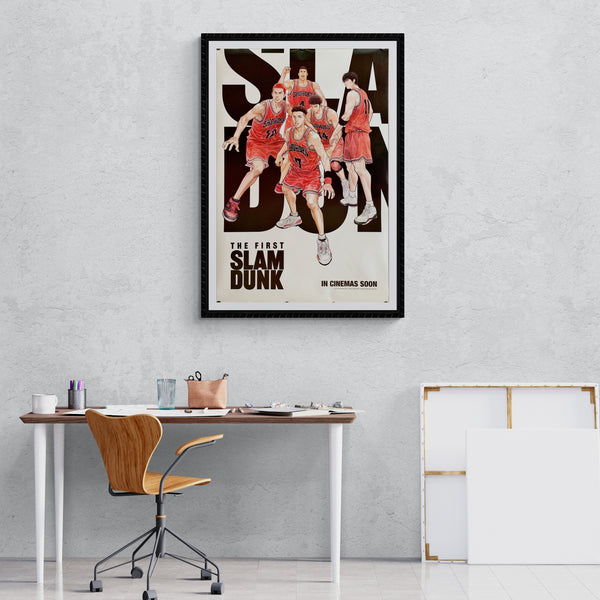"The First Slam Dunk", Original Release Japanese Movie Poster 2022, Rare, Larger B1 Size
