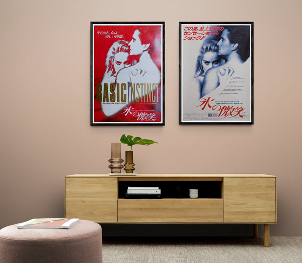 "Basic Instinct", **BOTH STYLE A & B** original release posters 1992, B2 Size