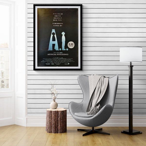 "A.I. Artificial Intelligence", Original Release Japanese Movie Poster 2001, RARE, B1 Size