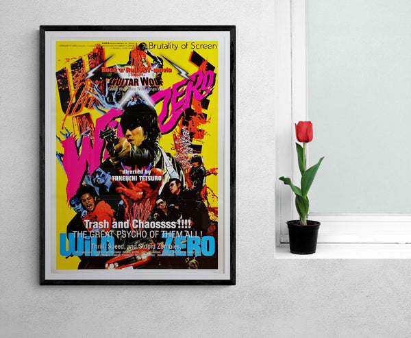 "Wild Zero", Original First Release Japanese Movie Poster 1999, Rare, B2 Size (51 x 73cm)
