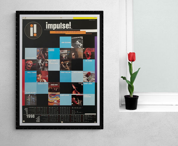 "IMPULSE, The Next Wave of Jazz is on Impulse!", Original Japanese Promotional Poster 1998, B2 Size (51 x 73cm)