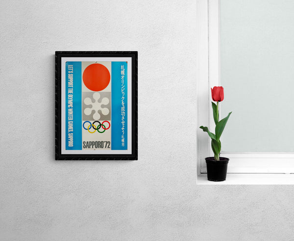 "Sapporo 1972: Winter Olympic Games", Original Release Japanese Movie Poster 1971, B3 Size