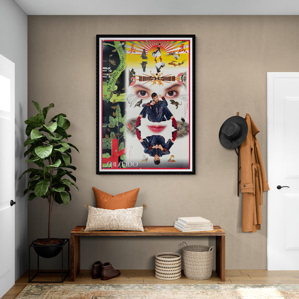 "Shiseido Poster designed by Tadanori Yokoo", Original Japanese Poster Printed (Offset) in 1998, Designed by Tadanori Yokoo, B1 Size 72 x 103 cm