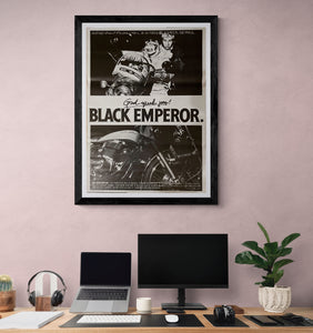 "God Speed You! Black Emperor", Original Release Japanese Movie Poster 1976, B2 Size (51 x 73cm)