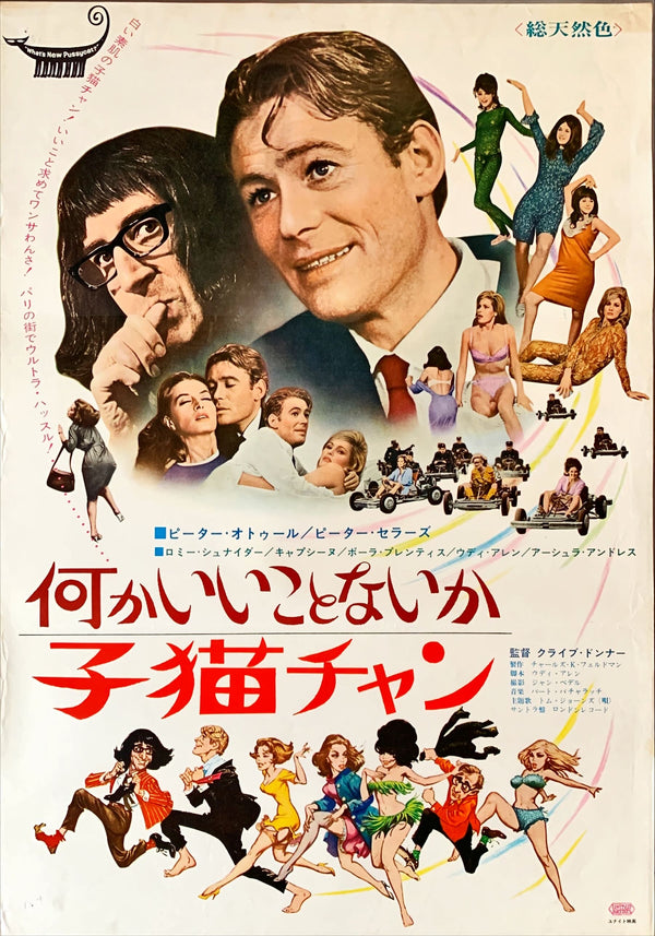 "Decline and Fall... of a Birdwatcher", Original Release Japanese Movie Poster 1968, B2 Size, (51 x 73cm)