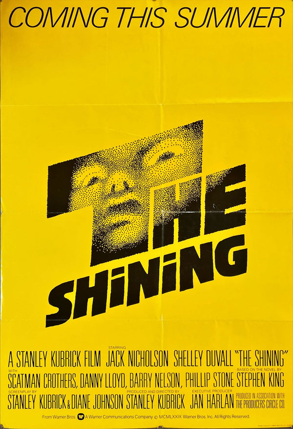 "The Shining", Original First Release US ONE SHEET Movie Poster 1980, Size (27 x 41")