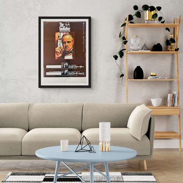 "The Godfather", Original Release Japanese Movie Poster 1970`s, B2 Size (51 x 73cm)