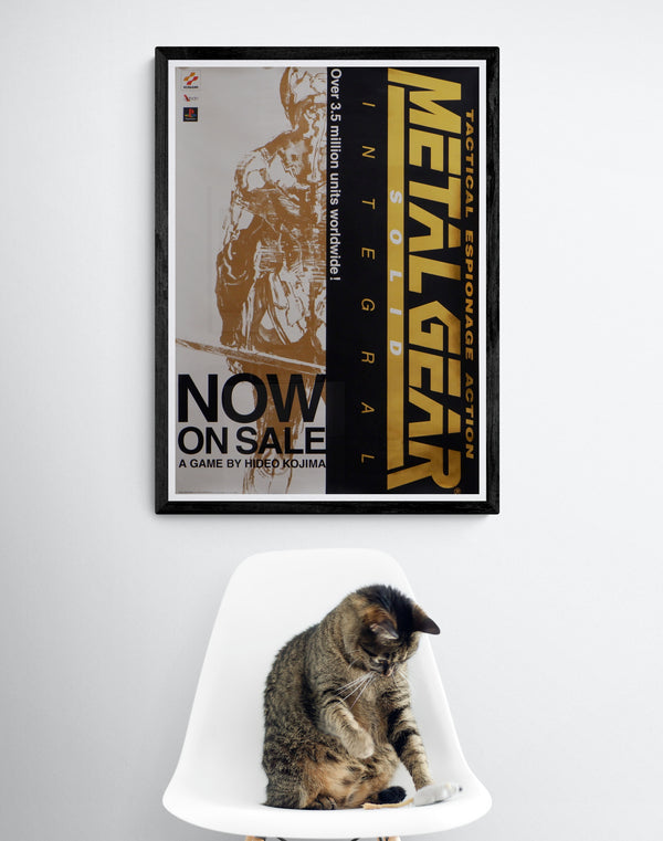 "Metal Gear Solid", Original Release Japanese KONAMI promotional poster 1998, Extremely Rare, B3 Size