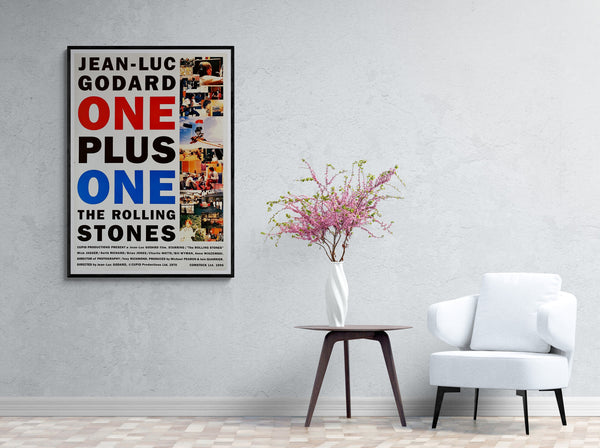 "One Plus One/Sympathy for the Devil", Original Re-Release Japanese Movie Poster 1996, B1 Size (707 x 1000mm / 27.8 x 39.4 inches)