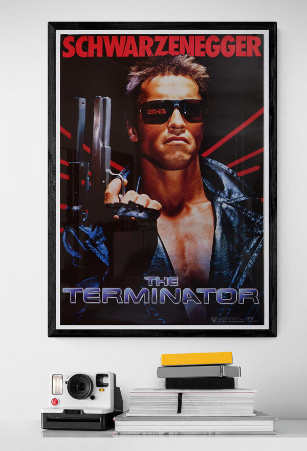 "The Terminator", Original VHS Release Japanese Movie Poster 1984, B2 Size