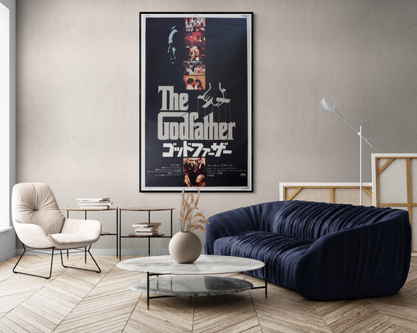 "The Godfather” (Paramount, 1972) ULTRA RARE B0 Size Original First Release Japanese Movie Poster